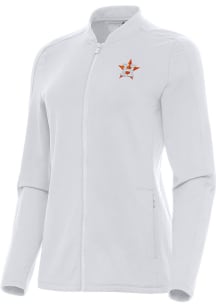 Antigua Houston Astros Womens White Continual Light Weight Jacket
