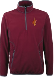 Antigua Cleveland Cavaliers Mens Red Ice Long Sleeve 1/4 Zip Pullover