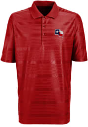 Antigua Texas Rangers Mens Red Illusion Short Sleeve Polo