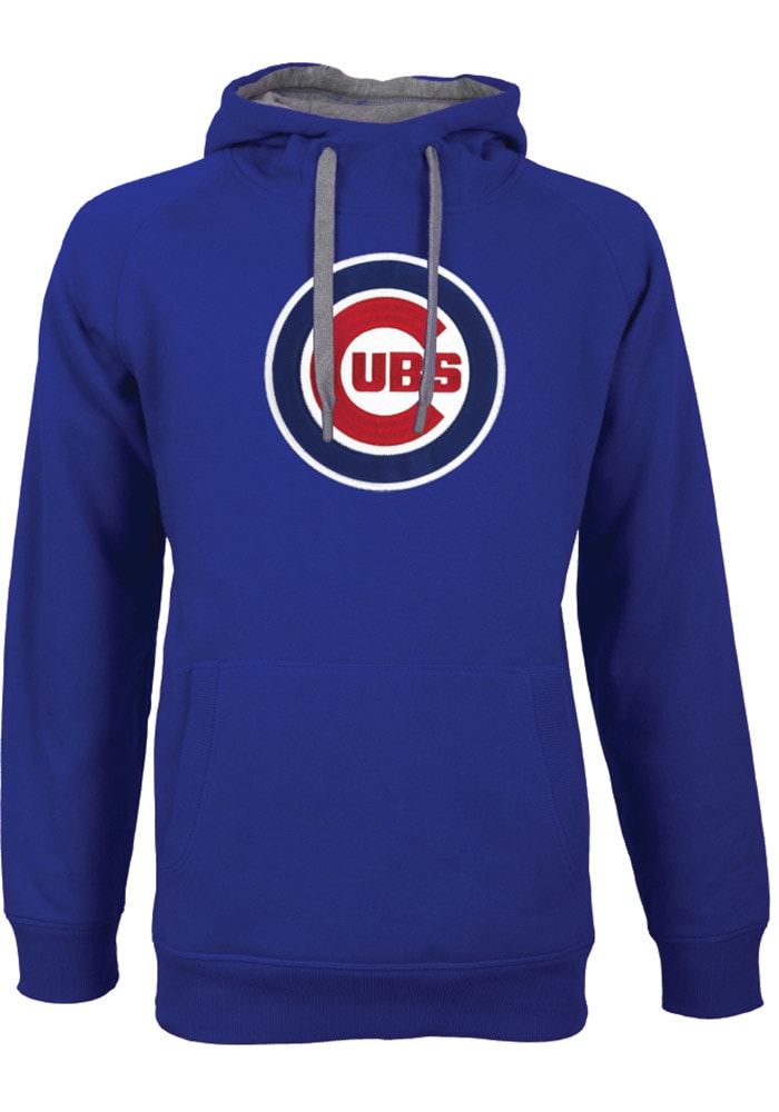 Antigua Men's Chicago Cubs Grey Victory Pullover