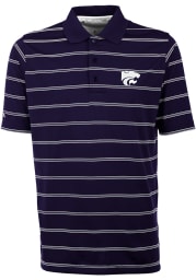 Antigua K-State Wildcats Mens Purple Deluxe Short Sleeve Polo