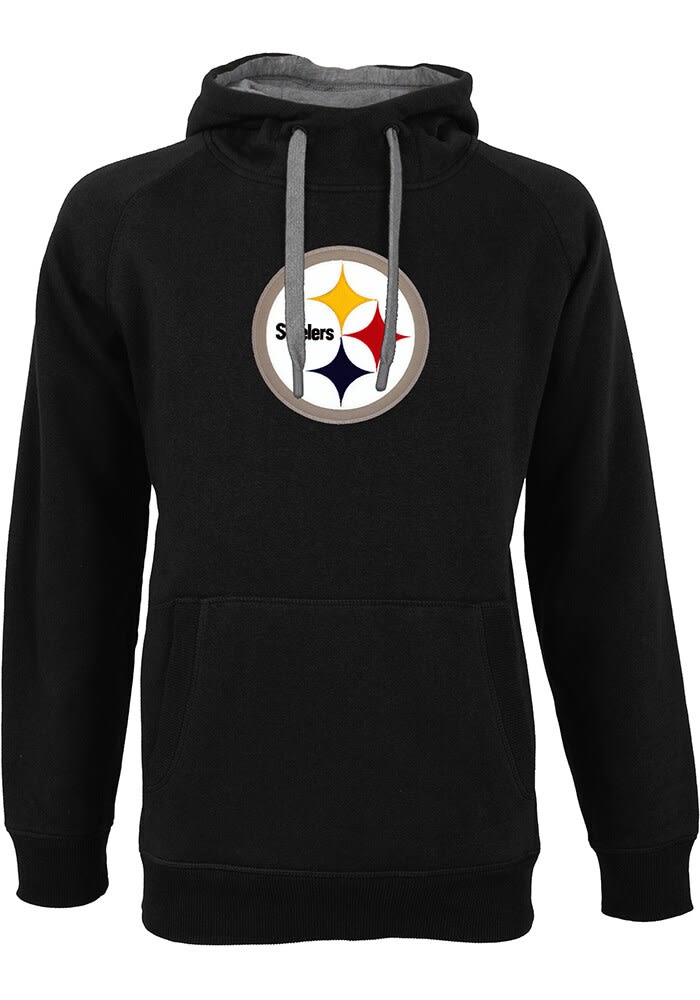 47 Pittsburgh Steelers Mens Black Outrush Long Sleeve