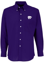 Antigua K-State Wildcats Mens Purple Dynasty Long Sleeve Dress Shirt