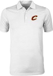 Antigua Cleveland Cavaliers Mens White Quest Short Sleeve Polo