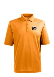 Antigua Philadelphia Flyers Mens Orange Xtra-Lite Short Sleeve Polo