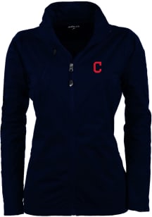 Antigua Cleveland Indians Womens Navy Blue Discover Light Weight Jacket