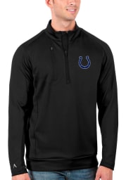 Antigua Indianapolis Colts Mens Black Generation Long Sleeve 1/4 Zip Pullover