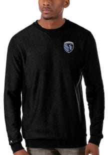 Antigua Sporting Kansas City Mens Black Incline Long Sleeve Sweater