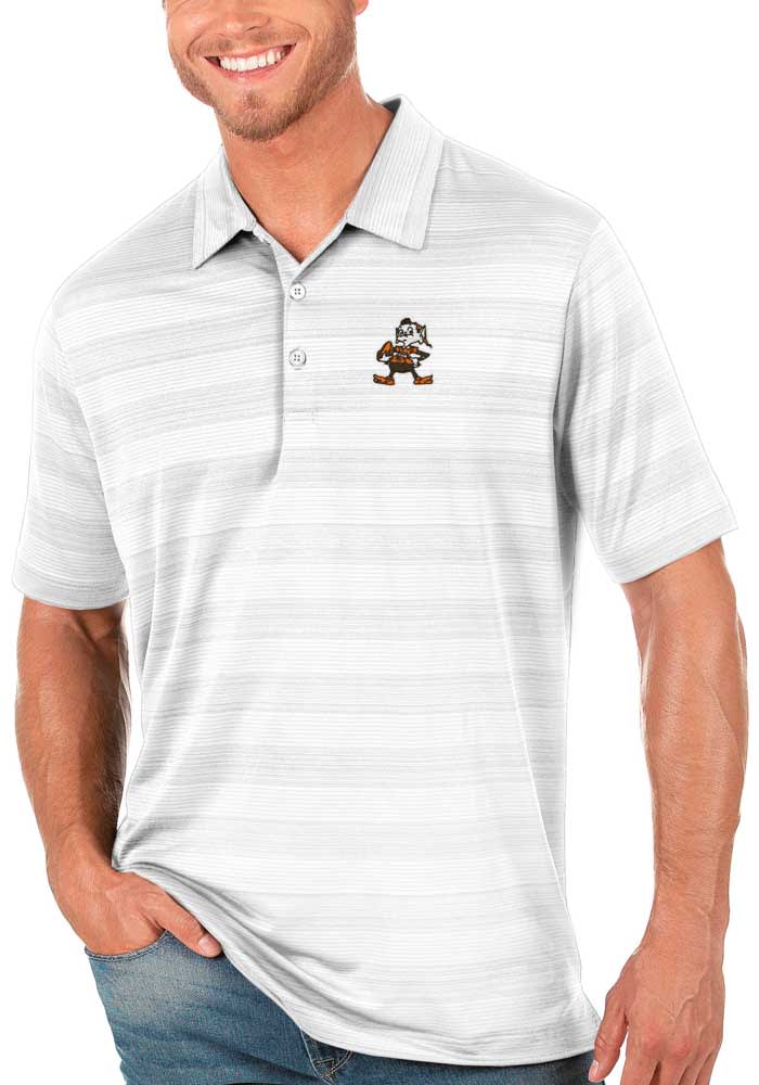 Cleveland Browns Antigua Compass Polo - White