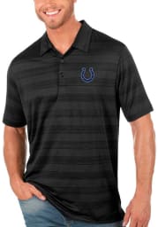 Antigua Indianapolis Colts Mens Black Compass Short Sleeve Polo