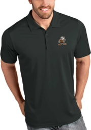 Antigua Cleveland Browns Mens Grey Tribute Short Sleeve Polo
