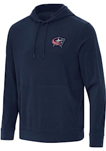 Antigua Columbus Blue Jackets Mens Navy Blue Omni Hood