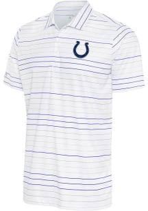 Antigua Indianapolis Colts Mens White RYDER Short Sleeve Polo
