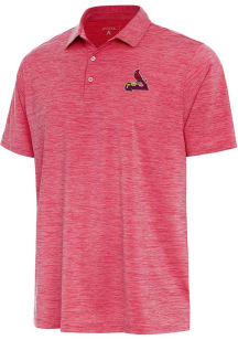 Antigua St Louis Cardinals Mens Red Layout Short Sleeve Polo