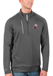 Antigua Cleveland Browns Mens Black GENERATION Long Sleeve 1/4 Zip Pullover