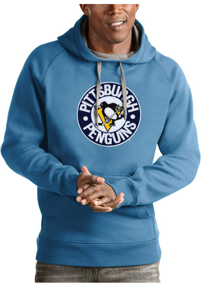 Men's St. Louis Blues Starter Blue Draft Fleece Raglan Pullover Hoodie