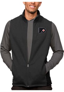 Antigua Philadelphia Flyers Mens Black Course Sleeveless Jacket