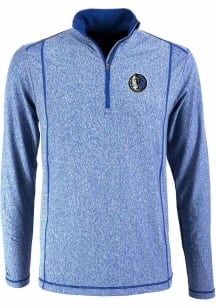 Antigua Dallas Mavericks Mens Blue Tempo Long Sleeve 1/4 Zip Pullover