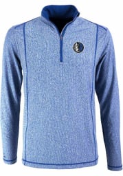 Antigua Dallas Mavericks Mens Blue Tempo Long Sleeve 1/4 Zip Pullover