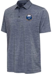 Antigua Buffalo Sabres Mens Blue Hidden Blooming Short Sleeve Polo