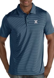 Antigua Xavier Musketeers Mens Navy Blue Quest Short Sleeve Polo