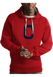 Antigua Cleveland Indians Mens Red Victory Long Sleeve Hoodie
