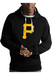 Antigua Pittsburgh Pirates Mens Black Victory Long Sleeve Hoodie
