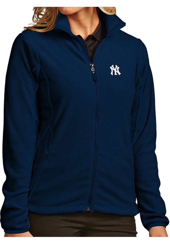 Antigua New York Yankees Womens Navy Blue Ice Jacket Medium Weight Jacket