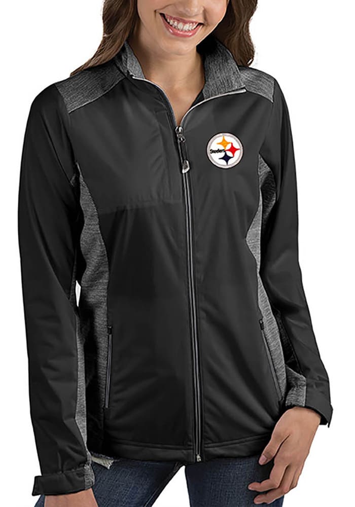 Antigua Women's Pittsburgh Steelers White Generation Full-Zip