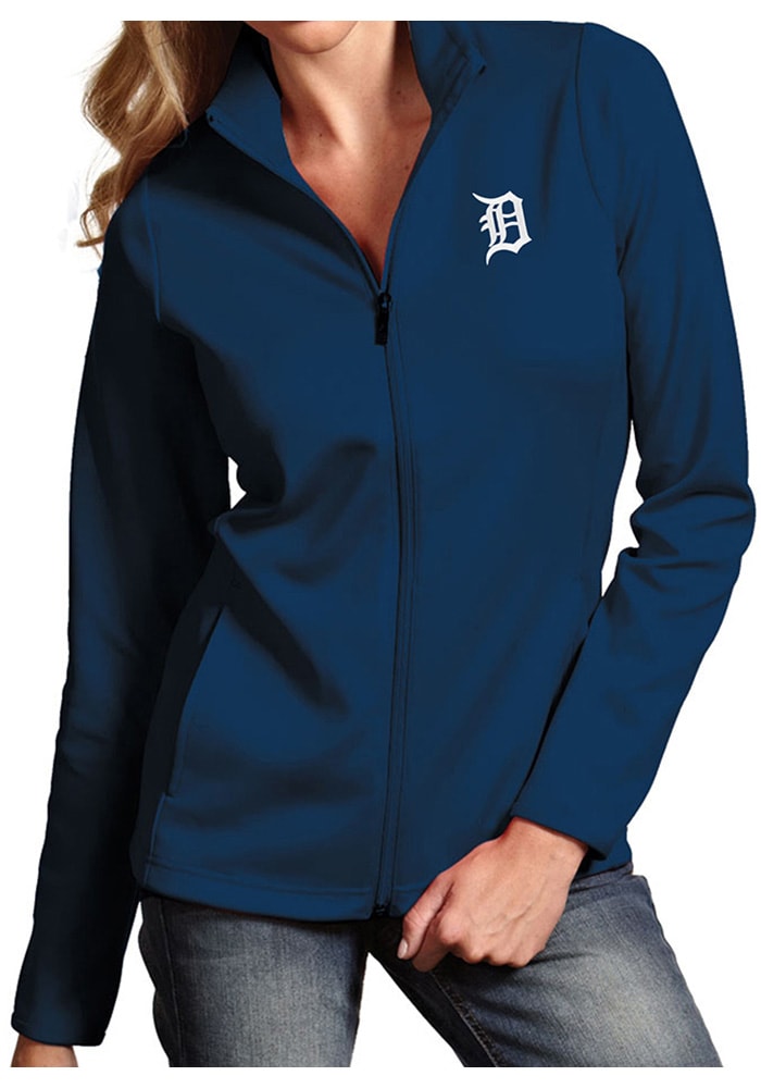 Antigua Women's Detroit Tigers Generation Full-Zip Gray Jacket