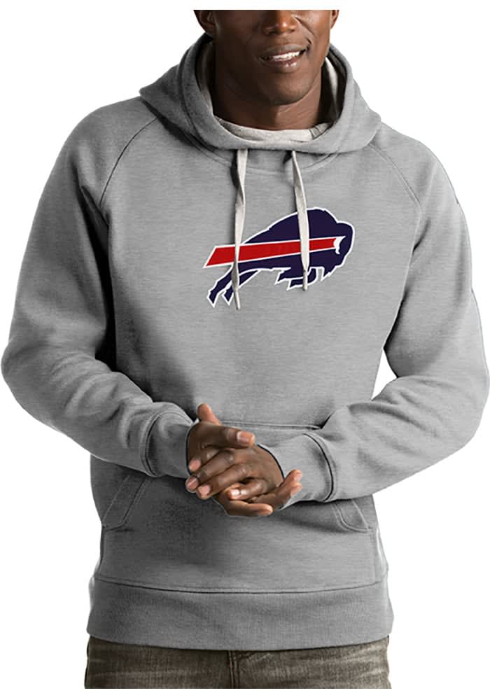 Men's Antigua Red Buffalo Bills Victory Pullover Hoodie Size: Small