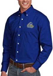 Antigua Delaware Fightin' Blue Hens Mens Blue Dynasty Long Sleeve Dress Shirt