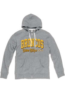 Womens Grey Western Michigan Broncos Laugna Long Sleeve Full Zip Jacket