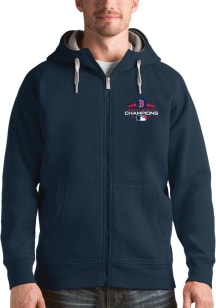 Antigua Boston Red Sox Mens Navy Blue 2018 World Series Champions Victory Long Sleeve Full Zip Jac..