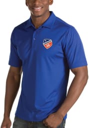 Antigua FC Cincinnati Mens Blue Inspire Short Sleeve Polo