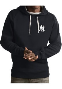 Antigua New York Yankees Mens Charcoal Victory Long Sleeve Hoodie