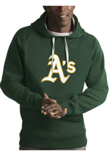 Antigua Oakland Athletics Mens Green Victory Long Sleeve Hoodie