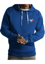 Antigua Toronto Blue Jays Mens Blue Victory Long Sleeve Hoodie