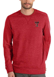 Antigua Texas Tech Red Raiders Mens Red Defender Sweater Long Sleeve Sweater