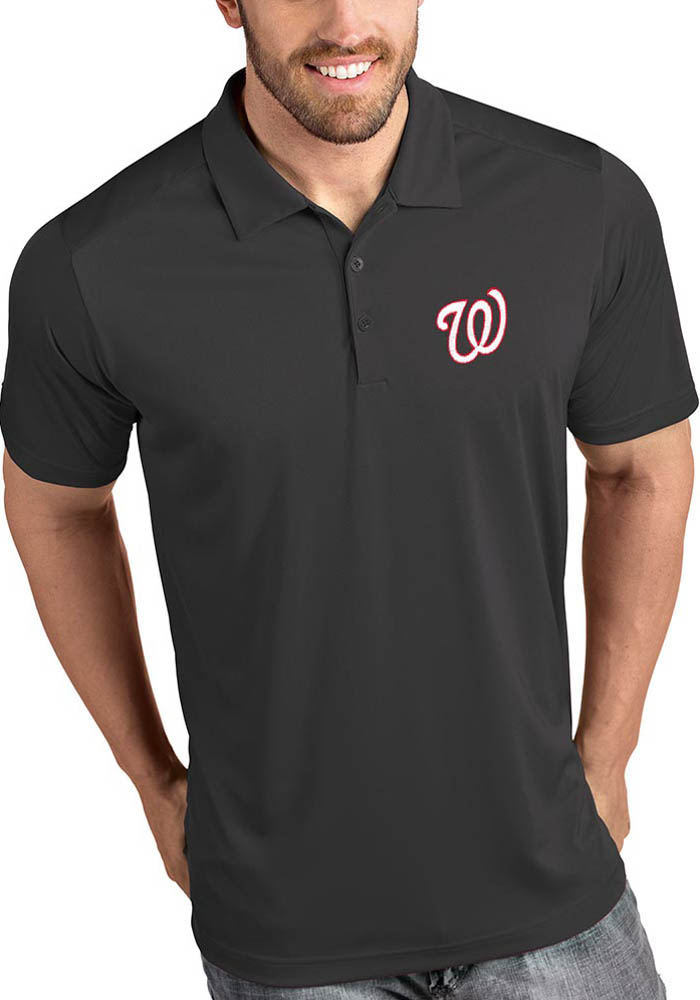 Men's Washington Nationals Antigua White Esteem Polo