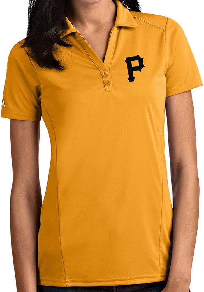 Antigua Women's Pittsburgh Pirates Grey Legacy Pique Polo