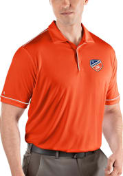 Antigua FC Cincinnati Mens Orange Salute Short Sleeve Polo