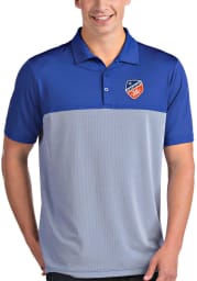 Antigua FC Cincinnati Mens Blue Venture Short Sleeve Polo