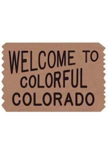 Colorado Welcome to Colorful Stickers - Brown