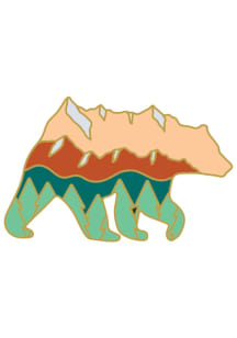 Bear Souvenir Bear Enamel Pin - Green