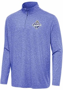 Antigua Los Angeles Dodgers Mens Blue 2025 World Series Champions Hunk Long Sleeve Qtr Zip Pullove..