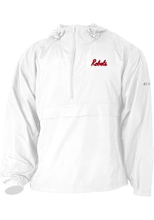 Columbia Ole Miss Rebels Mens White Heat Seal Prodigy Long Sleeve Qtr Zip Pullover