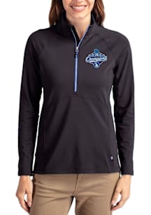 Cutter and Buck Los Angeles Dodgers Womens Blue 2025 World Series Champions Adapt Eco Qtr Zip Pull..