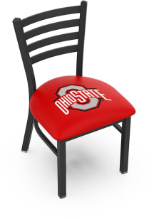 Black Ohio State Buckeyes Stationary Black Wrinkle Finish Pub Stool