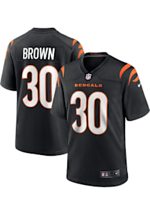 Chase Brown  Nike Cincinnati Bengals Black Home Football Jersey